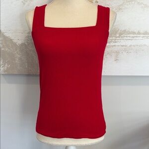Michael Lauren Red Square Neck Women's Top size medium (nwt)